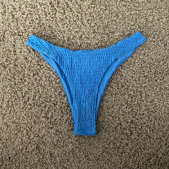 Blue Ribbed Bikini - Picture 4 of 4